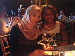 Cllr Rabina Khan with Judge and former winner Baroness Doreen Lawrence