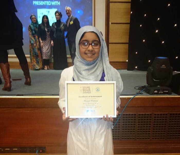 Aminah is a success at the Young Muslim writers Awards - East London News