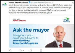 The Council's tweet - missing the point.